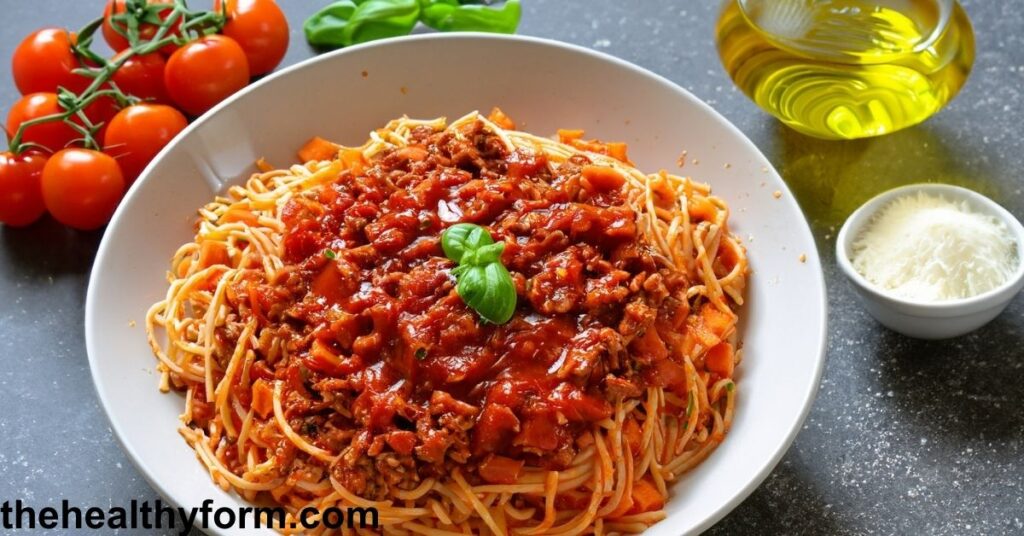 Healthy Recipes for Prediabetes Diet Plan: Turkey Bolognese